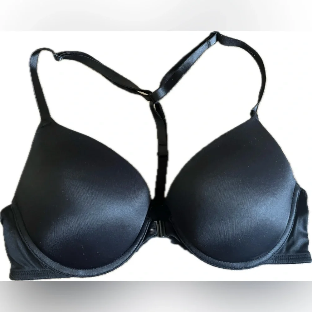 PINK Victoria's Secret Black Push Up Bra. Size 34B. Excellent condition. - Picture 2 of 10